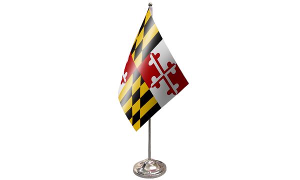 Maryland Satin Table Flag